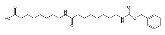 17-benzyloxycarbonylamino-10-oxo-9-azaheptadecanoic acid Structure