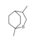 1,4-dimethyl-2-thiabicyclo(3.2.2)nonane Structure