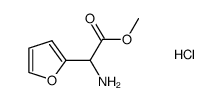 2-FURANACETIC ACID,A-AMINO-,METHYL ESTER,HYDROCHLORIDE (1:1)结构式