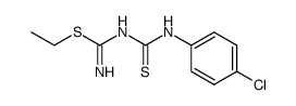 S-ethyl-N-(4-chloro-phenylthiocarbamoyl)-isothiourea结构式