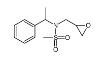 N-(oxiran-2-ylmethyl)-N-(1-phenylethyl)methanesulfonamide Structure