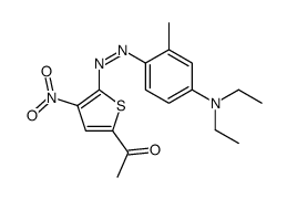 1-[5-[[4-(diethylamino)-2-methylphenyl]diazenyl]-4-nitrothiophen-2-yl]ethanone Structure