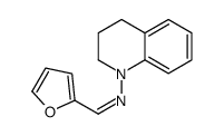 N-(3,4-dihydro-2H-quinolin-1-yl)-1-(furan-2-yl)methanimine结构式