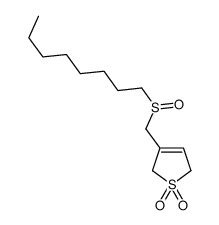 3-(octylsulfinylmethyl)-2,5-dihydrothiophene 1,1-dioxide结构式