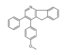 4-(4-methoxyphenyl)-3-phenyl-5H-indeno[1,2-b]pyridine Structure