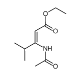 methyl (Z)-4-methyl-3-acetamido-2-pentenoate结构式