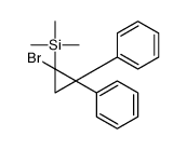 (1-bromo-2,2-diphenylcyclopropyl)-trimethylsilane结构式