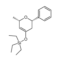 triethyl(((2S,6S)-6-methyl-2-phenyl-3,6-dihydro-2H-pyran-4-yl)oxy)silane Structure