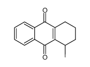 1-methyl-1,2,3,4-tetrahydro-anthraquinone结构式