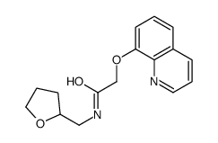 N-(oxolan-2-ylmethyl)-2-quinolin-8-yloxyacetamide结构式