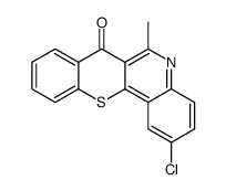 2-chloro-6-methylthiochromeno[3,2-c]quinolin-7-one结构式
