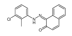 1-[(3-chloro-2-methylphenyl)hydrazinylidene]naphthalen-2-one Structure