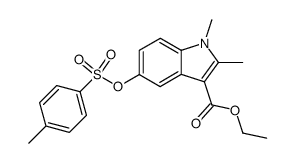 1,2-Dimethyl-3-ethoxycarbonyl-5-tosyloxyindole Structure