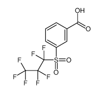 3-(1,1,2,2,3,3,3-heptafluoropropylsulfonyl)benzoic acid Structure