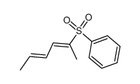 [((2E,4E)-Hexa-2,4-diene)-2-sulfonyl]-benzene结构式