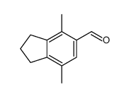 4,7-dimethyl-2,3-dihydro-1H-indene-5-carbaldehyde结构式