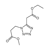 methyl 3-[5-(2-ethoxy-2-oxoethyl)tetrazol-1-yl]propanoate结构式