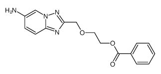 (benzoyloxy-2 ethoxymethyl)-2 amino-6-s-triazolo<1,5-a>pyridine结构式