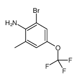 2-AMINO-3-BROMO-5-(TRIFLUOROMETHOXY)TOLUENE结构式