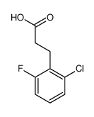 3-(2-氯-6-氟苯基)丙酸结构式