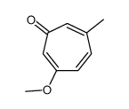 3-methoxy-6-methylcyclohepta-2,4,6-trien-1-one结构式