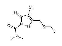 4-chloro-2-dimethylcarbamoyl-5-ethylthiomethyl-4-isoxazolin-3-one结构式