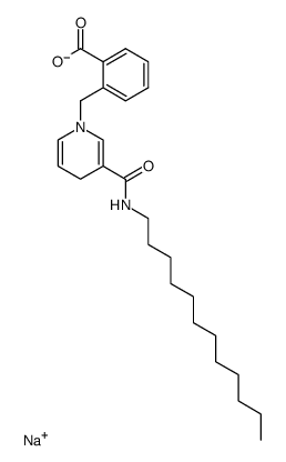 Sodium; 2-(3-dodecylcarbamoyl-4H-pyridin-1-ylmethyl)-benzoate结构式