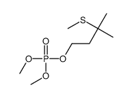 dimethyl (3-methyl-3-methylsulfanylbutyl) phosphate结构式