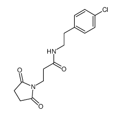 N-(4-chlorophenethyl)-3-(2,5-dioxopyrrolidin-1-yl)propanamide结构式