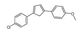 1-chloro-4-[4-(4-methoxyphenyl)cyclopenta-1,3-dien-1-yl]benzene Structure