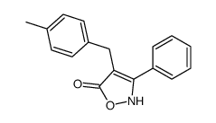 4-[(4-methylphenyl)methyl]-3-phenyl-2H-1,2-oxazol-5-one结构式