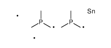 [dimethylphosphanylmethyl(dimethyl)stannyl]methyl-dimethylphosphane结构式