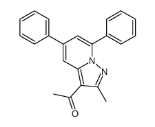 1-(2-methyl-5,7-diphenylpyrazolo[1,5-a]pyridin-3-yl)ethanone Structure