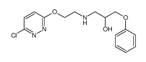 1-[2-(6-chloropyridazin-3-yl)oxyethylamino]-3-phenoxypropan-2-ol结构式