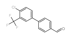 4-(4-Chloro-3-(trifluoromethyl)phenyl)benzaldehyde结构式