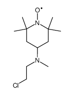4-(N-methyl-N-(2'-chloroethyl)-amino)-2,2,6,6-tetramethylpiperidinooxy Structure