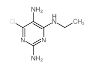 6-chloro-N4-ethyl-pyrimidine-2,4,5-triamine structure