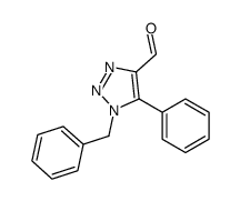 1-benzyl-5-phenyltriazole-4-carbaldehyde结构式