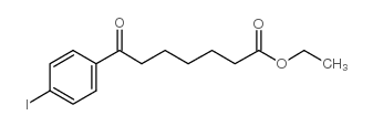 ethyl 7-(4-iodophenyl)-7-oxoheptanoate结构式