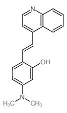 Phenol,5-(dimethylamino)-2-[2-(4-quinolinyl)ethenyl]- Structure