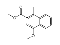 methyl 1-methoxy-4-methylisoquinoline-3-carboxylate结构式