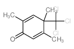 2,4,5-trimethyl-4-(trichloromethyl)cyclohexa-2,5-dien-1-one Structure
