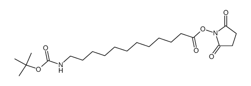 succinimido 12-(Boc-amino)dodecanoate结构式