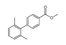 [1,1'-Biphenyl]-4-carboxylic acid, 2',6'-dimethyl-, methyl ester结构式