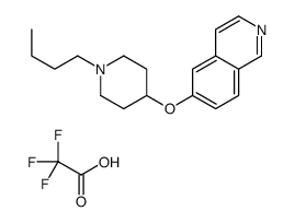 6-(1-butylpiperidin-4-yl)oxyisoquinoline,2,2,2-trifluoroacetic acid结构式