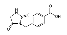 Benzoic acid, 4-[(2,5-dioxo-1-imidazolidinyl)methyl] Structure