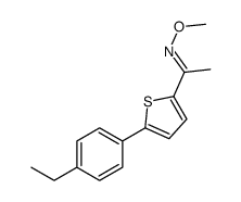 (E)-1-[5-(4-ethylphenyl)thiophen-2-yl]-N-methoxyethanimine结构式