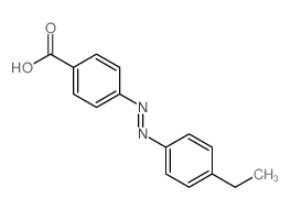 4-(4-ethylphenyl)diazenylbenzoic acid结构式