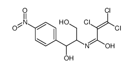 2,3,3-trichloro-N-[2-hydroxy-1-(hydroxymethyl)-2-(4-nitrophenyl)ethyl]acrylamide结构式