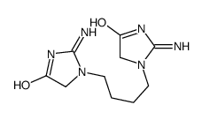 1,1'-(butane-1,4-diyl)bis[2-amino-1,5-dihydro-4H-imidazol-4-one]结构式